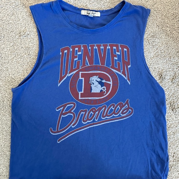 Friendswood Broncos Shield Crop Tank